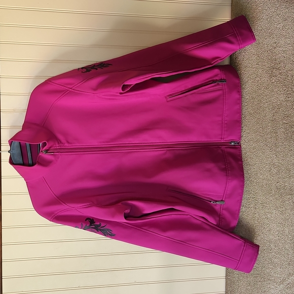 Ariat Jackets & Blazers - EUC Ariat soft-shell jacket coat size XL fascia black emblem on sleeve zipper